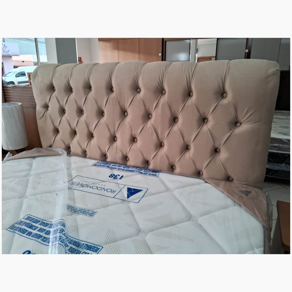 Cabeceira Casal Safira 1,40 Camurça Bege